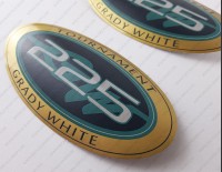 Grady White 225 Tournament Decals Set of 2 x 5"